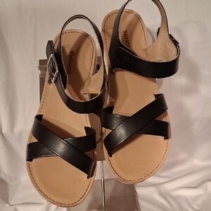 Sonoma Kids or Women's Black Strappy Sandals